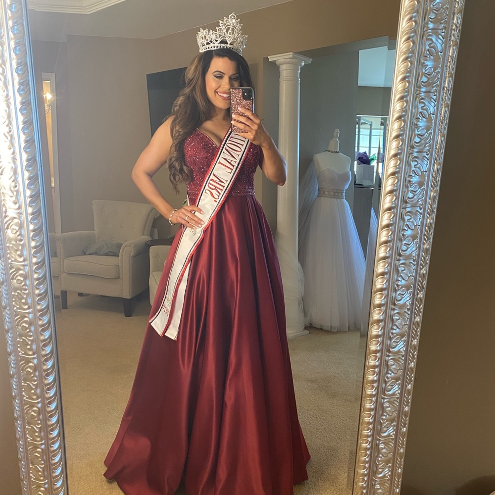 Red Pageant Gown